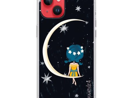 Cute Girl Moon iPhone 13 MagSafe Compatible Ultra Clear Case Online Hot Sale