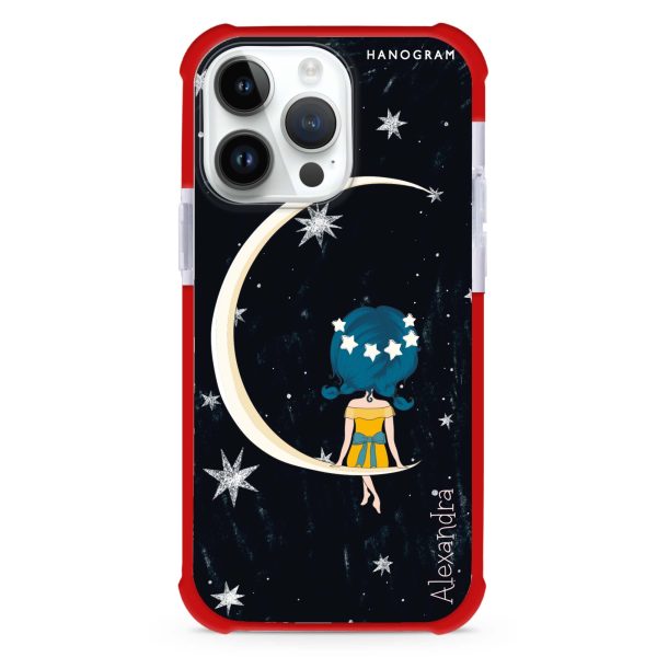 Cute Girl Moon iPhone 12 Pro Ultra Shockproof Case Online Sale