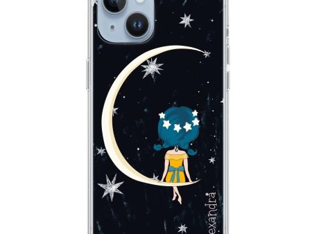 Cute Girl Moon iPhone 12 MagSafe Compatible Ultra Clear Case Sale