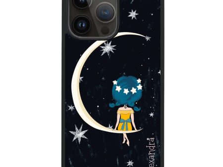 Cute Girl Moon iPhone 14 Pro MagSafe Compatible Impact Guard Bumper Case Supply