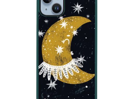 Cute Half Moon iPhone 14 Plus Impact Guard Bumper Case Cheap