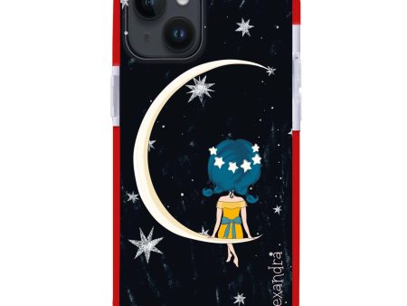 Cute Girl Moon iPhone 13 Ultra Shockproof Case on Sale