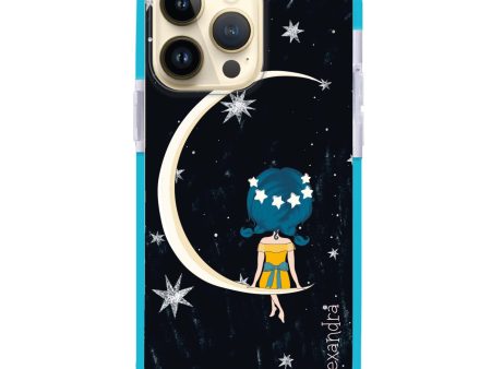 Cute Girl Moon iPhone 13 Pro MagSafe Compatible Ultra Shockproof Case Online Hot Sale