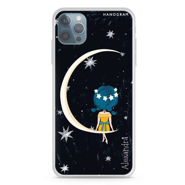 Cute Girl Moon iPhone 12 Pro Ultra Clear Case Supply