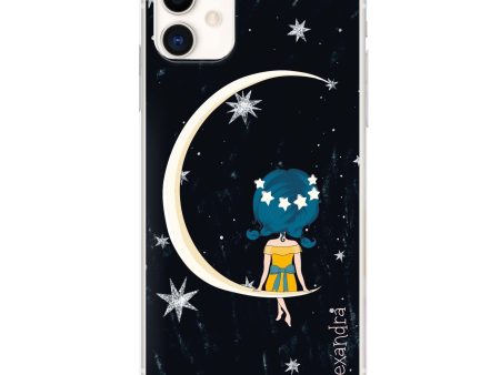 Cute Girl Moon iPhone 11 Ultra Clear Case Supply