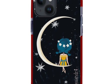 Cute Girl Moon iPhone 13 Mini Ultra Shockproof Case Online now