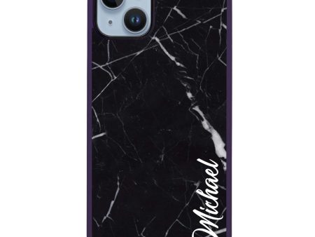 Black Marble – Deep Love iPhone 14 MagSafe Compatible Impact Guard Bumper Case Cheap