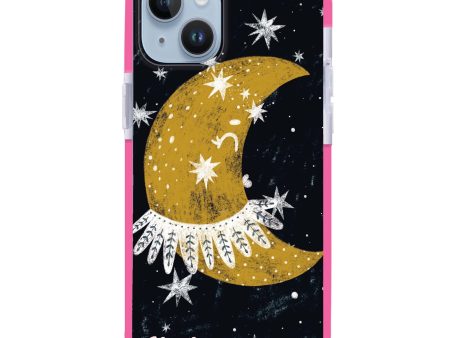 Cute Half Moon iPhone 12 MagSafe Compatible Ultra Shockproof Case Fashion