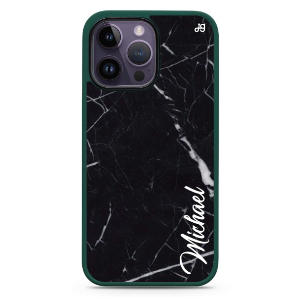 Black Marble – Deep Love iPhone 15 Pro Impact Guard Bumper Case Sale