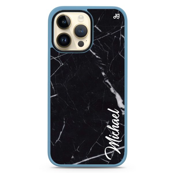 Black Marble – Deep Love iPhone 15 Pro Impact Guard Bumper Case Sale