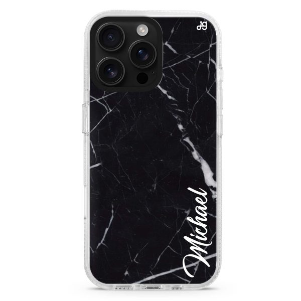 Black Marble – Deep Love iPhone 14 Pro Max MagSafe Compatible Ultra Clear Case Sale