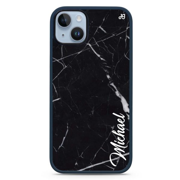 Black Marble – Deep Love iPhone 15 Plus Impact Guard Bumper Case Fashion