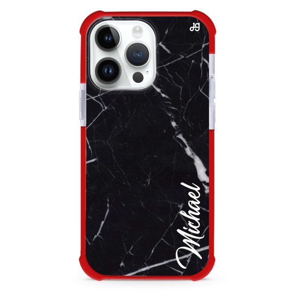 Black Marble ‚Äì Deep Love iPhone 13 Pro Ultra Shockproof Case For Sale