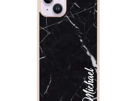 Black Marble – Deep Love iPhone 14 Impact Guard Bumper Case Online Sale