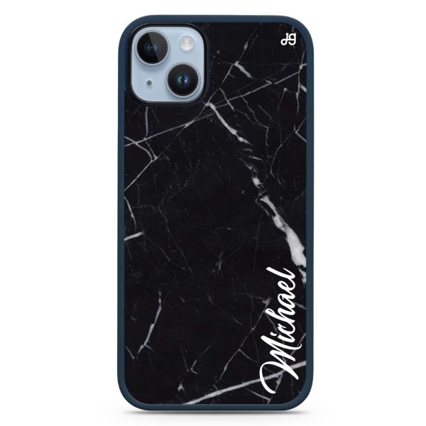 Black Marble – Deep Love iPhone 14 Impact Guard Bumper Case Online Sale