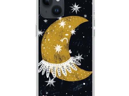 Cute Half Moon iPhone 13 Ultra Clear Case on Sale