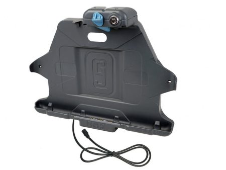 Gamber-Johnson:  Samsung Galaxy Tab Active Pro ACTIVE4 PRO Vehicle Docking Station with MP205 connector. Dual powered USBs.  Connect to a power supply with mating MP205 connector jack. For Cheap