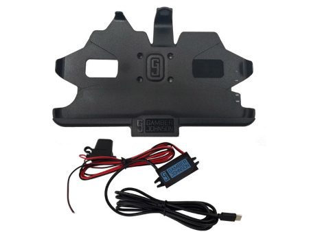 Gamber-Johnson:  Samsung Tab Active2 Active3 Living Hinge Charging Cradle w  pwr adapter & bare wire lead Supply